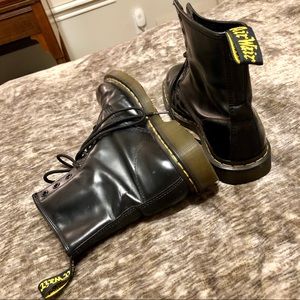 Black dr martens women’s boots